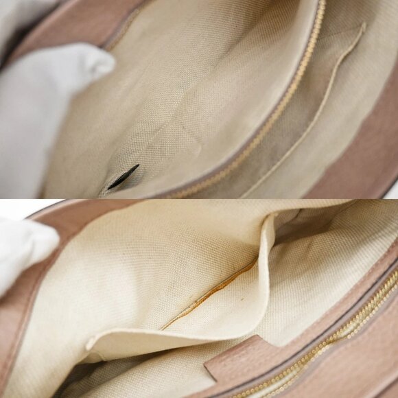 GUCCI GG Interlocking Chain Tassel Shoulder Hand Bag Leather Pink Gold 79EF745 - Picture 13 of 15